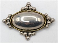 Vintage Mexico Sterling Pendant / Brooch