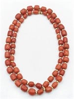 Ladies 31" Coral Necklace