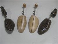 Two Pair Of Wood Shoe Trees