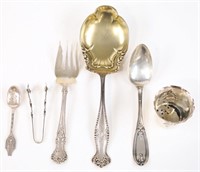 Mixed Lot Of Six Sterling Silver Table Items
