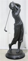 "Teeing Off"  Large Bronze Golf Sculpture