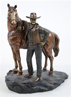 Knowles John Wayne Standing Proud Resin Sculpture