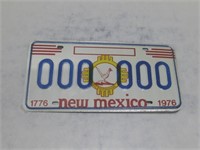 1976 New Mexico License Plate