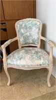 French Provincial Louis XV style arm chair