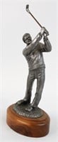 1983 Michael Ricker Pewter Golf Sculpture