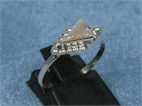 Sterling Silver Opal N/A Ring Hallmarked