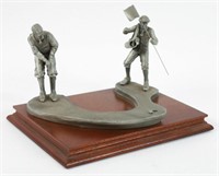 Chilmark Pewter "For The Match" Golf Sculpture