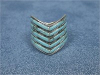 Andrew Enrico Sterling Silver Turquoise Ring
