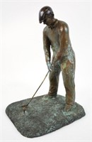 Maitland-Smith "Tee Off" Bronze Golf Sculpture