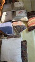 Stack very nice decor accents pillows, bolster