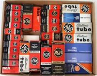 Approx. 50 Vintage Radio & TV Tubes In Boxes