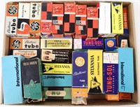 Approx. 45 Vintage Radio & TV Tubes In Boxes