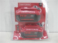 NIP Craftsman 2pk Batteries See Info
