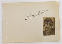 Rare Amelia Earhart Signed Autograph Book Page