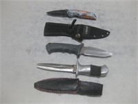 Three Knives Longest Blade 4"
