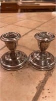 Empire Sterling Silver weighted candlesticks 42
