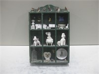 Vtg 9"x 13"x 2" Display W/Various Trinkets