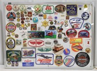 Wall Display Case Railroad & Plane Memorabilia