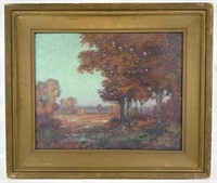 Albert Prentice Button "Autumn" Oil On Canvas