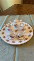 Fine Bone China England Floral miniature tea set