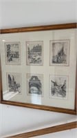 Six Paris etchings 1925 to 1927 by Andor Szekely