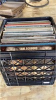 Crate Of Record Albums LPs 33’s Earl Scruggs