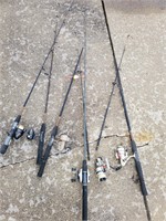 Lot of Fishing Poles Shakespeare Ugly Stick