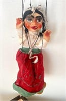 Antique Gypsy Fortune Teller Marionette Folk Art