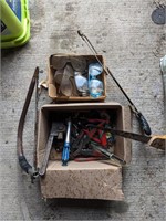 Large lot of Tools and Vintage Safety Glasses