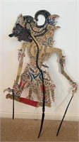 Rare Indonesian shadow puppet from the island of