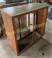 Wood Display Case with Glass