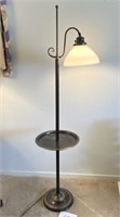Antique Brass Reading Floor Lamp, Rare piece with