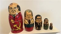 Russian communist leaders nesting dolls,