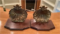 Vintage Brass And Wood Wall Shelfs 10x6x8 in Tall