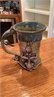 Ogre Faced Ceramic Pottery Mug See Pics For Marks