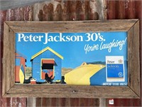 Timber Framed Cardboard PETER JACKSON Milk Bar