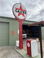 Original Caltex Roadside Light Sign w/- 2 x