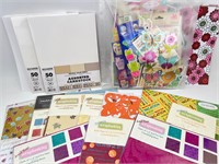 Large Scrapbooking Lot - Stickers, Card Stock,etc.