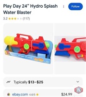 New (15 pcs) Play Day 24" Hydro Splash: Water