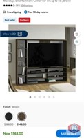 New (5 pcs) Mainstays Entertainment Center for