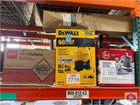 (4 pcs) assorted Hoover, DeWALT, wind turbine,