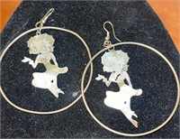 Vintage Betty Boop Dangle Earrings