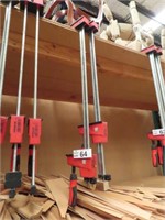 2 Bessey 600mm Clamps & 2 Extender clamps