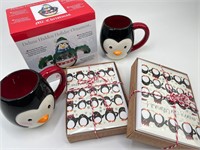 Penguin Christmas Decor - Cards, Mugs, etc
