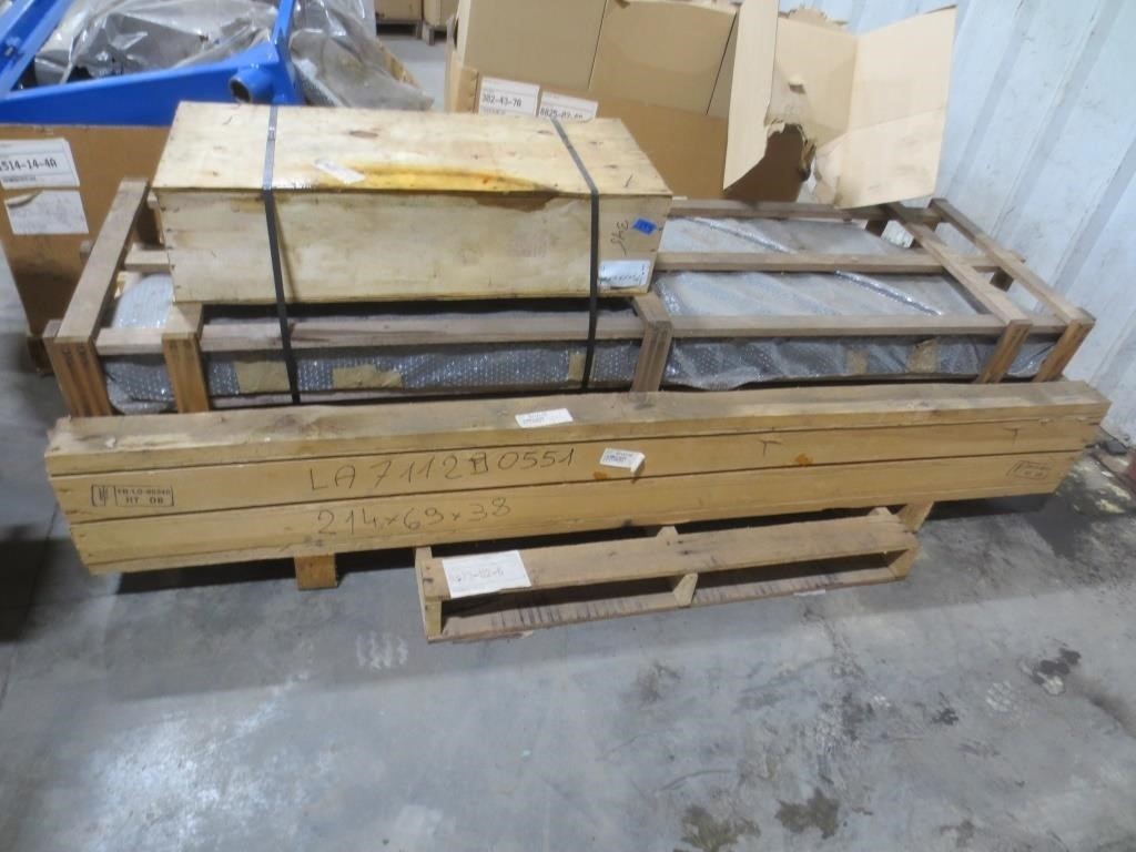 AGCO #13, Pallets of parts plus Pallet racking