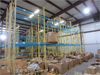 Pallet racking, 5 sections wide, 20 bars