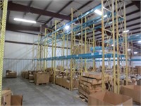 Pallet racking, 5 sections wide, 20 bars
