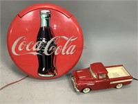 Coca Cola Advertisement Phone and Red Truck Phone