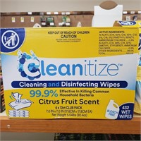 Cleaning & Disinfecting Wipes, 72 count x 6