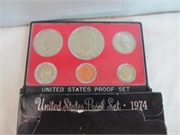 1974 US Mint Proof Coin Set & Original Box